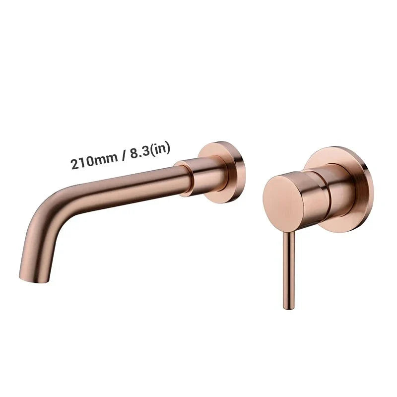 Robinet Mural Salle de Bain Laiton Design Élégant Durable – Solvane