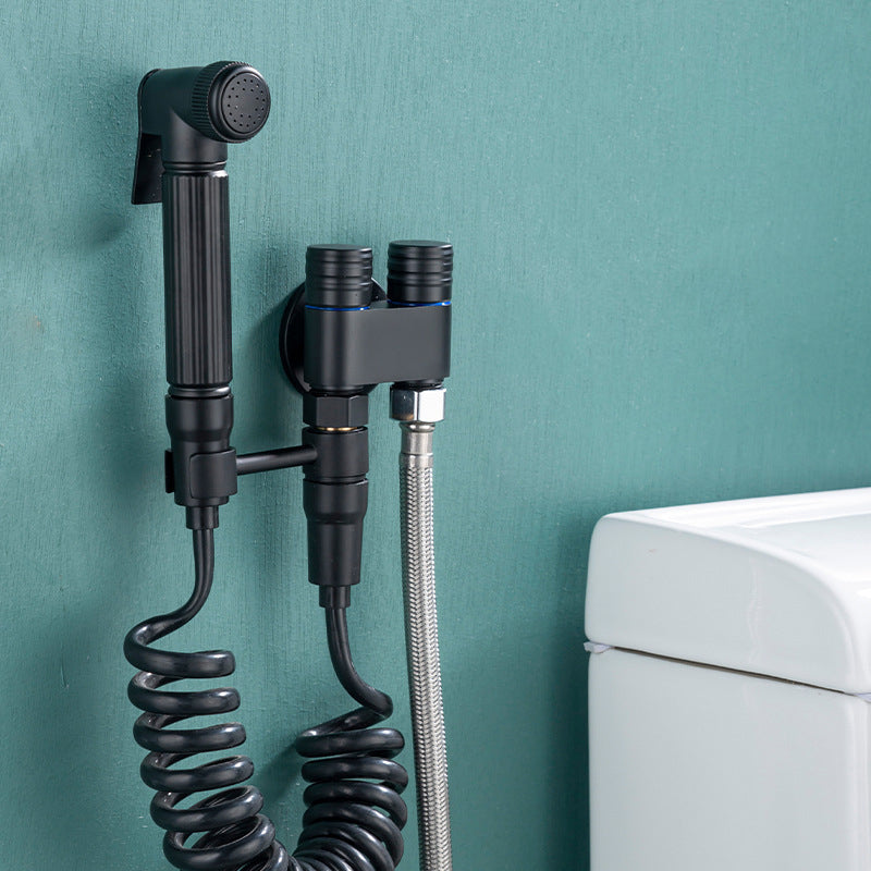 Douchette WC Ergonomique 360° Noir Chrome Jet Orientable – Purelia