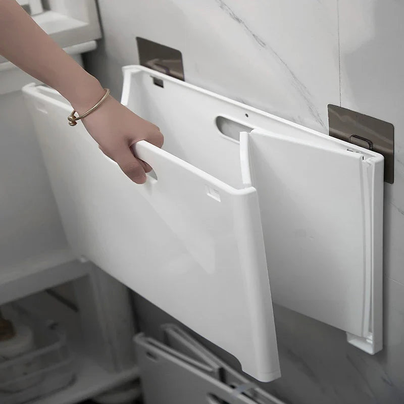 Panier à Linge Mural Pliable Se Replie Contre le Mur Gain de Place – Rekta