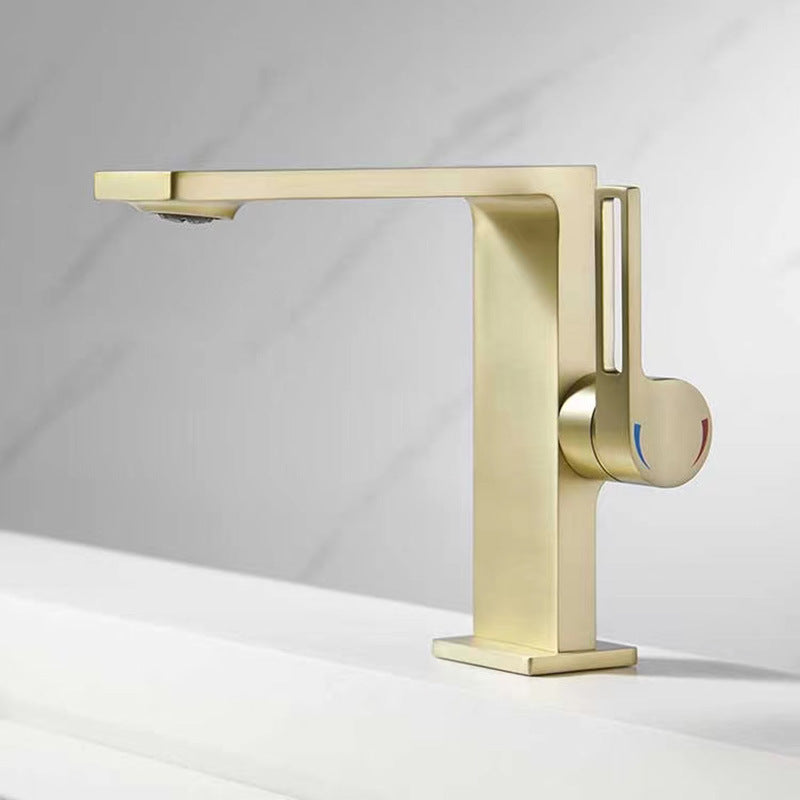 Robinet Lavabo Laiton Doré Design Contemporain Raffiné – Solvane