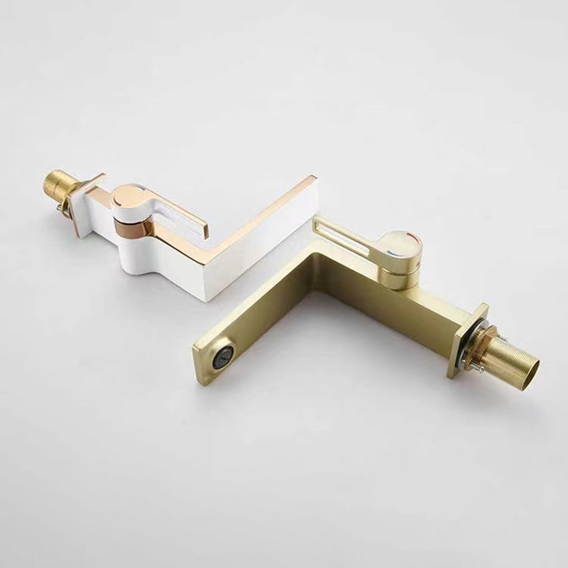 Robinet Lavabo Laiton Doré Design Contemporain Raffiné – Solvane
