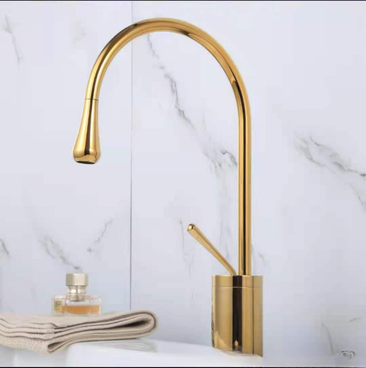 Robinet Salle de Bain Pivotant 360° Or ou Noir Deux Tailles – Solvane