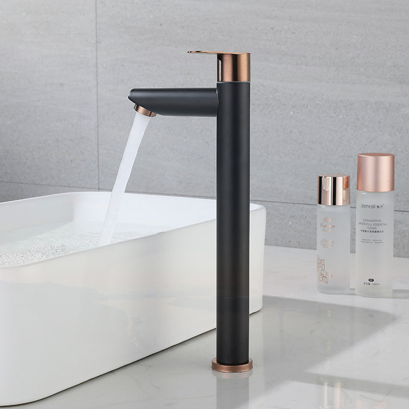 Robinet Vasque Noir Bicolore Contraste Élégant Salle de Bain Moderne – Kaléo