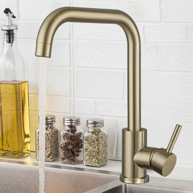 Mitigeur Cuisine Doré Inox Éclat Chaleureux Anti-Corrosion – Cuvéa