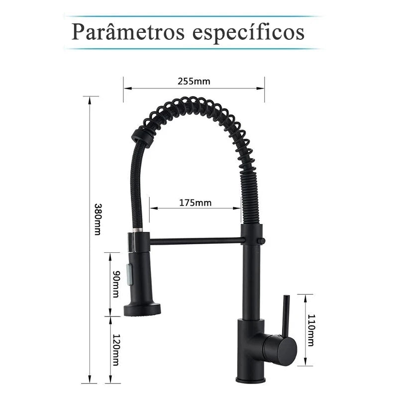 Mitigeur Cuisine Acier Brossé Rotation 360° Douchette Jet Doux – Fornéa