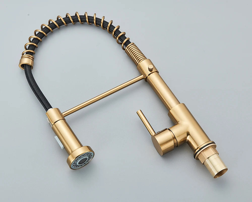 Mitigeur Cuisine Acier Brossé Rotation 360° Douchette Jet Doux – Fornéa