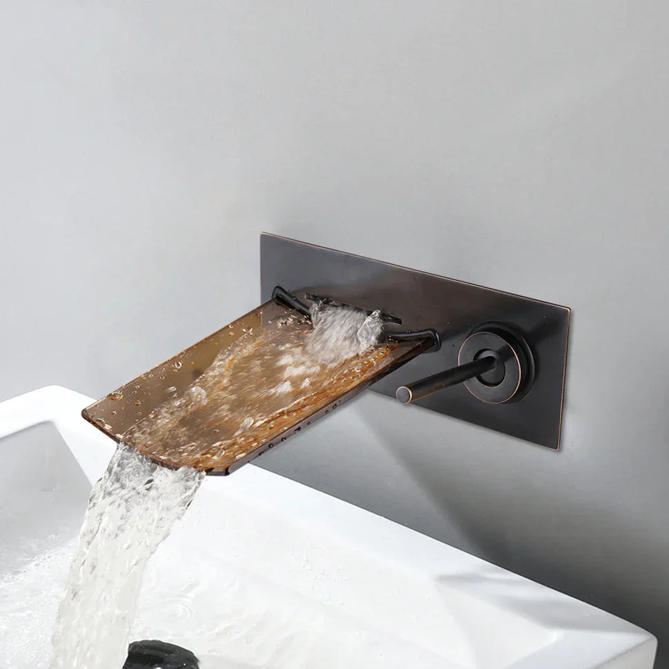 Mitigeur Encastré Effet Fontaine Design Moderne Mur Épuré – Solvane