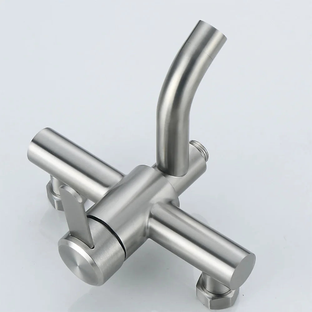 Mitigeur Douche Double Sortie Inox Anti-Corrosion Durable – Zeltha
