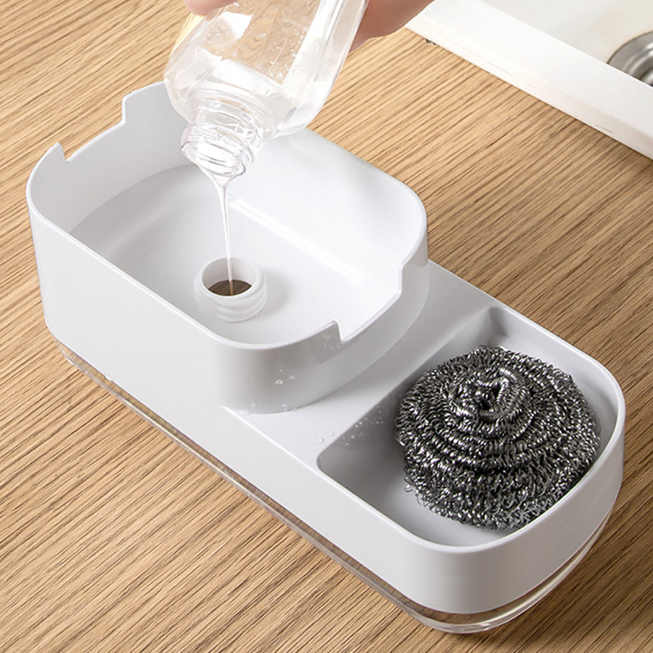 Porte-Éponge Évier 2-en-1 Style Japonais Rangement Compact – Rekta