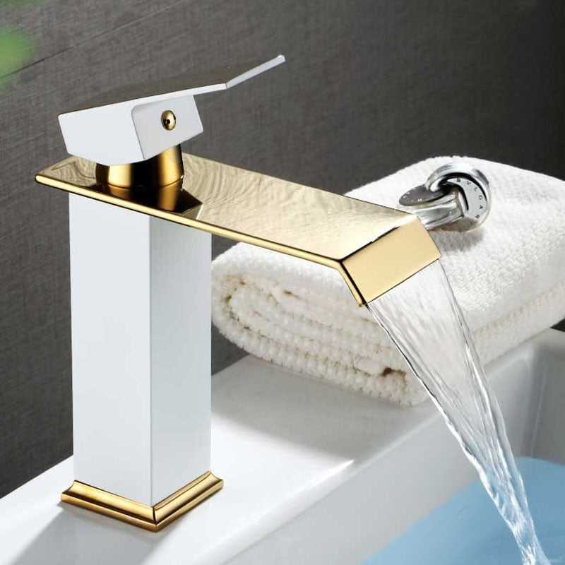 Robinet Vasque Bec Haut Cubique Moderne Ligne Géométrique – Kaléo