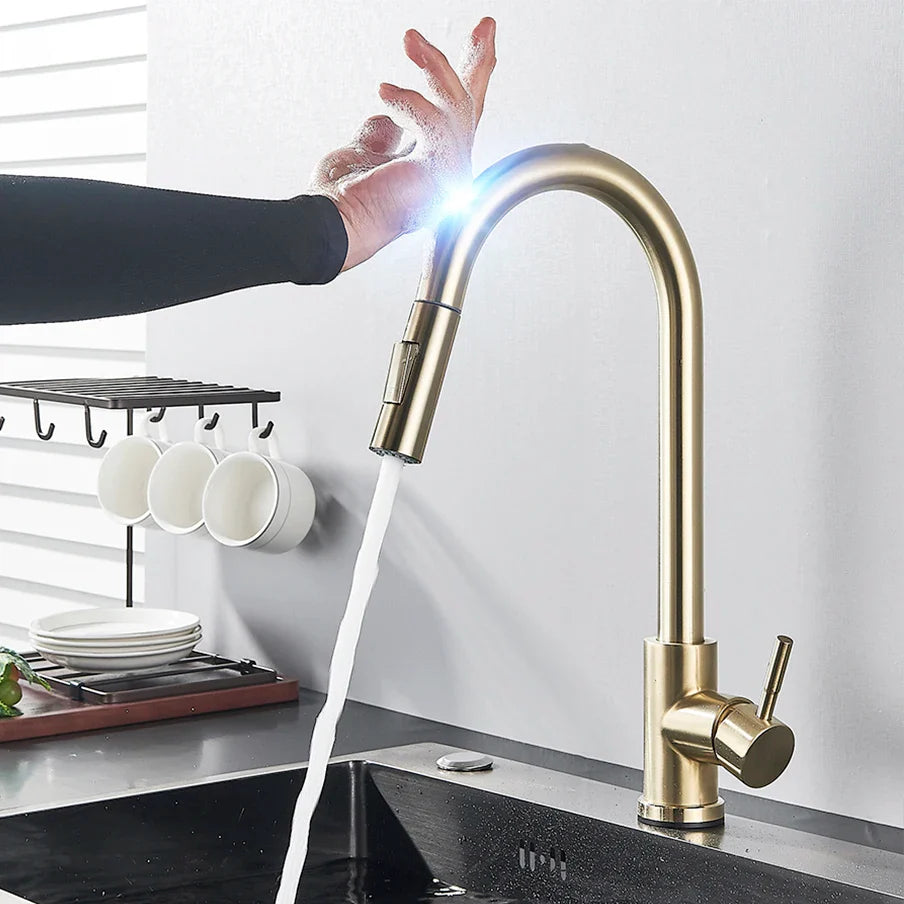Mitigeur Cuisine Capteur Tactile Bec Rétractable Mains Sales Sans Souci – Cuvéa