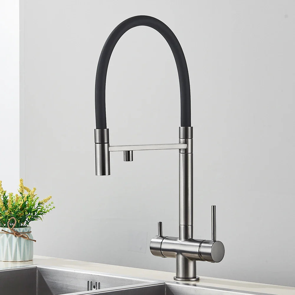 Mitigeur Cuisine 3 Voies Flexible Économie d'Eau Design Moderne – Cuvéa
