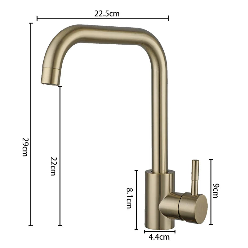 Mitigeur Cuisine Doré Inox Éclat Chaleureux Anti-Corrosion – Cuvéa