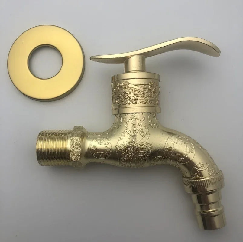 Robinet Extérieur Décoratif Laiton Vintage Charme Authentique – Terravia