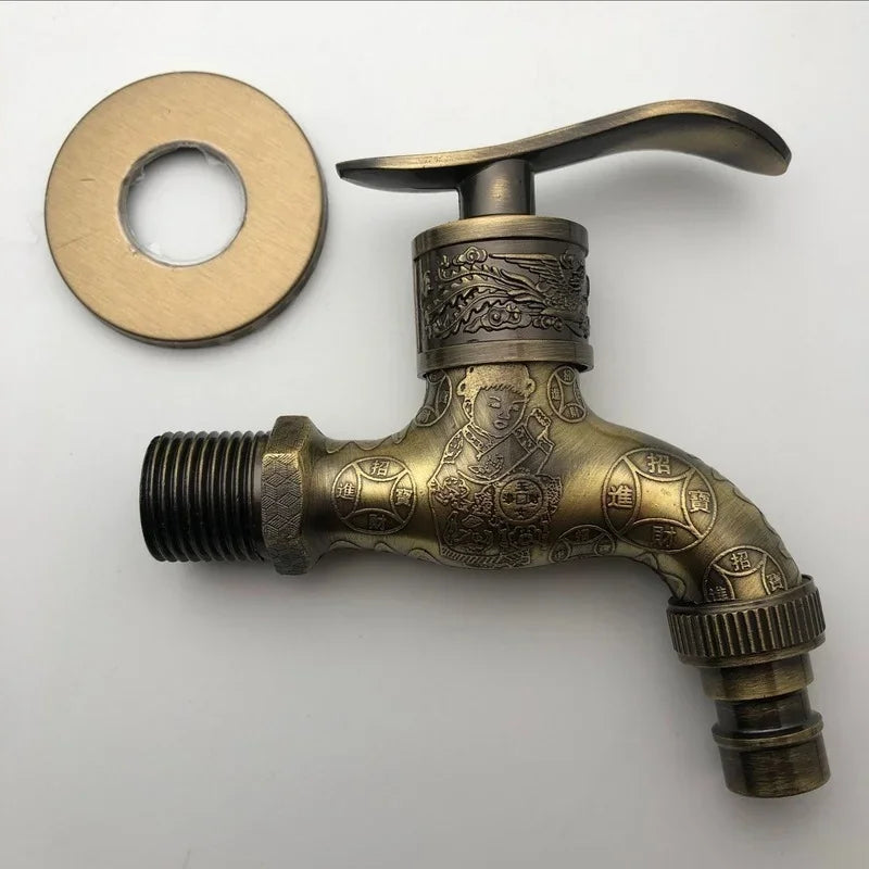 Robinet Extérieur Décoratif Laiton Vintage Charme Authentique – Terravia