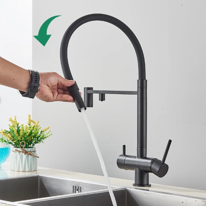 Mitigeur Cuisine 3 Voies Flexible Économie d'Eau Design Moderne – Cuvéa