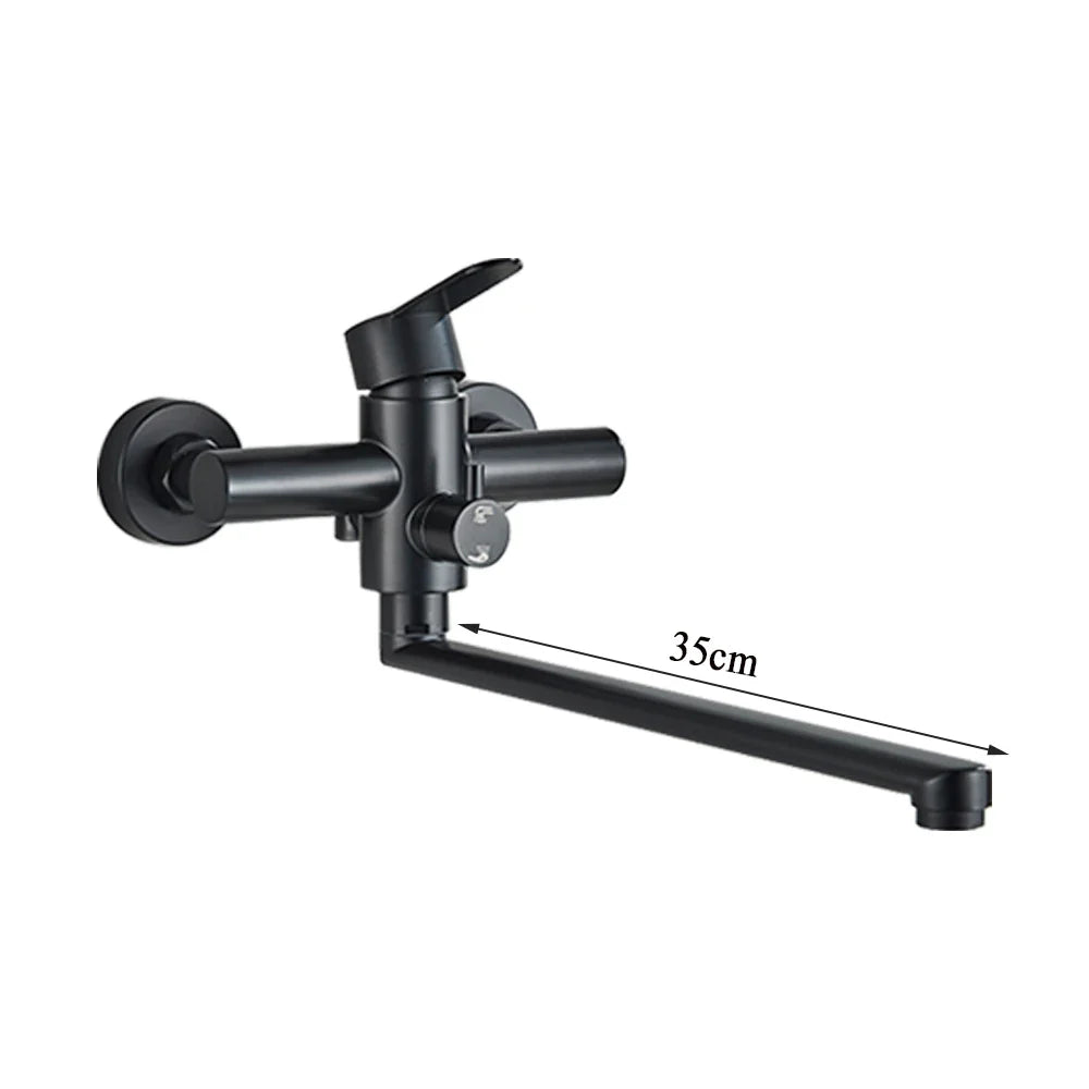Robinet Baignoire Moderne Noir Design Mitigeur Contemporain – Vertane