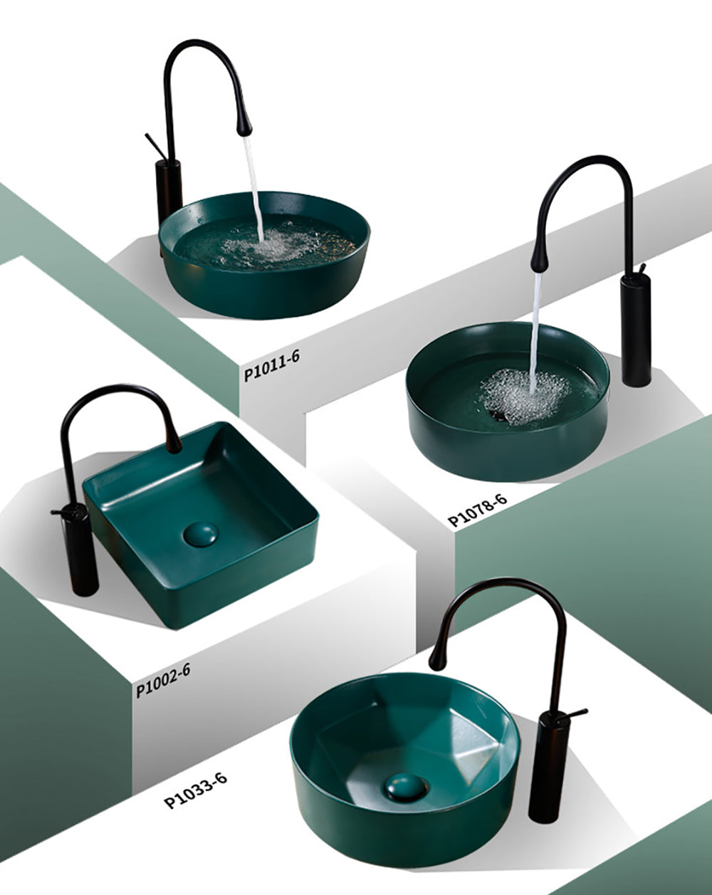 Robinet Salle de Bain Pivotant 360° Or ou Noir Deux Tailles – Solvane