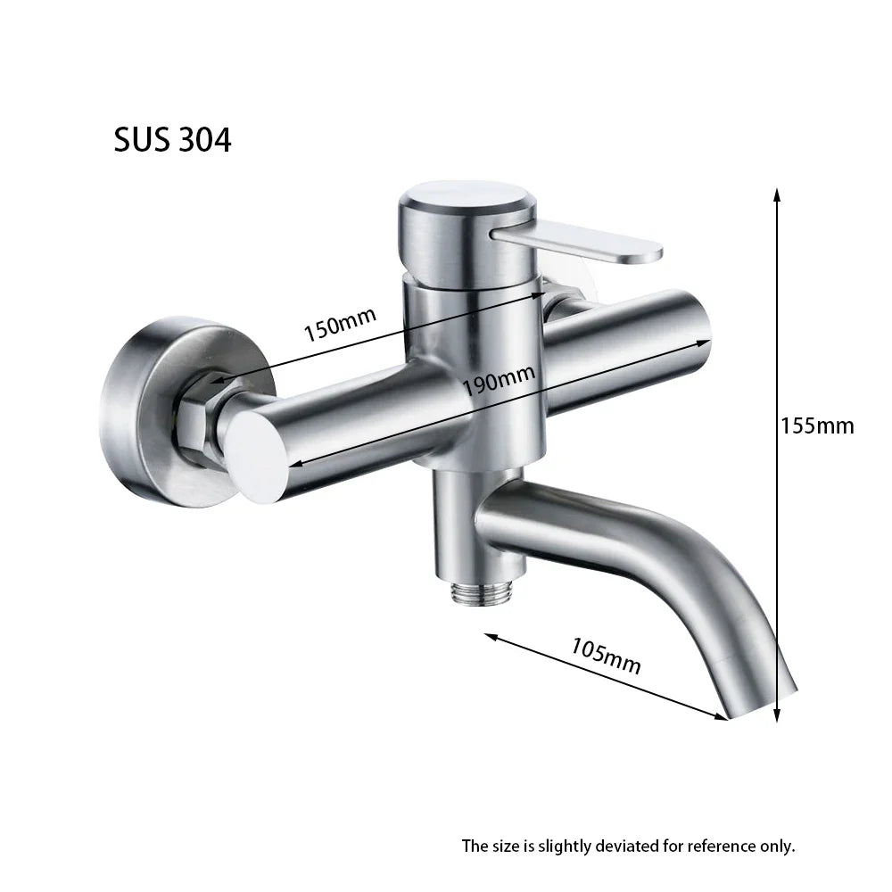 Mitigeur Douche Double Sortie Inox Anti-Corrosion Durable – Zeltha