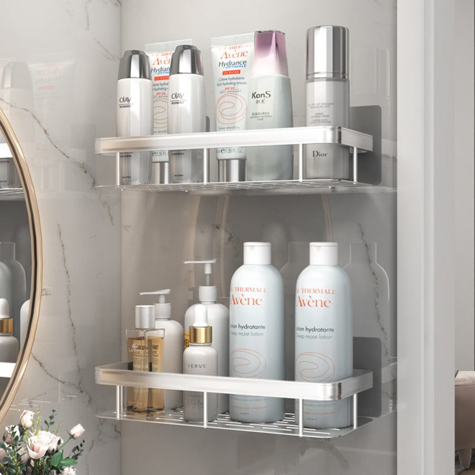 Étagère Murale Salle de Bain Installation Facile Sans Perçage – Rekta