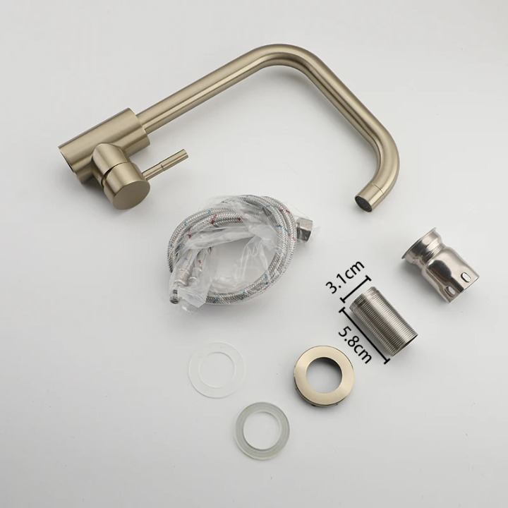 Mitigeur Cuisine Doré Inox Éclat Chaleureux Anti-Corrosion – Cuvéa