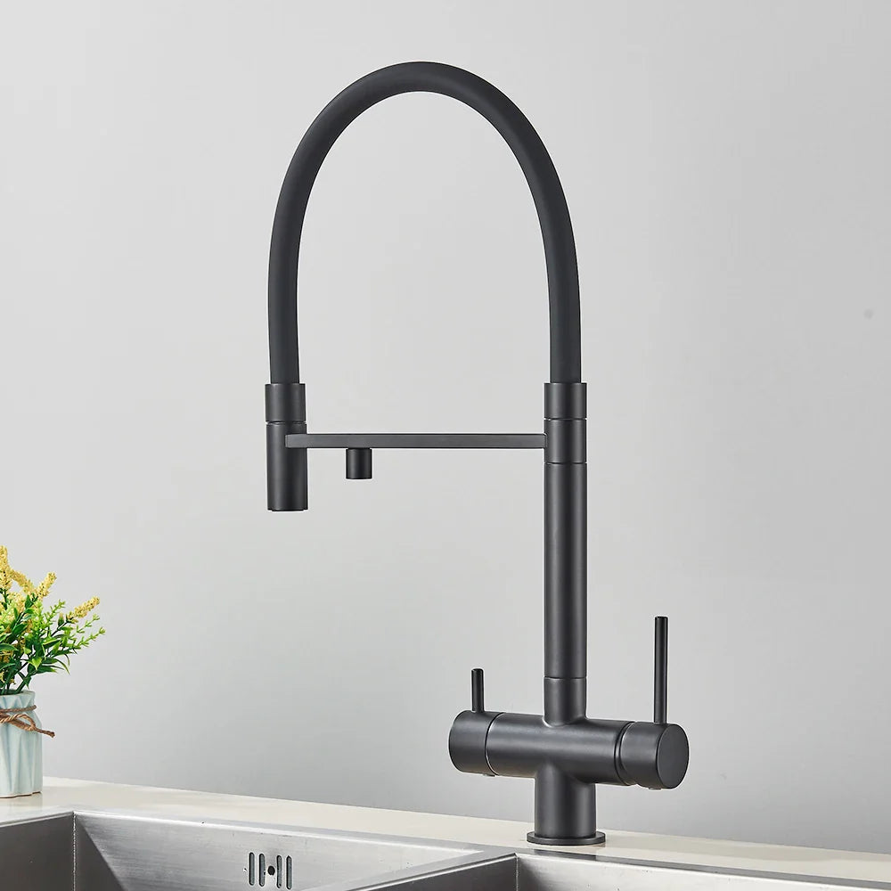 Mitigeur Cuisine 3 Voies Flexible Économie d'Eau Design Moderne – Cuvéa