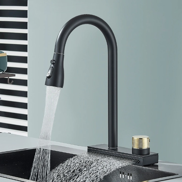 Mitigeur Cuisine 3 Voies Effet Cascade Eau Filtrée Séparée – Cuvéa