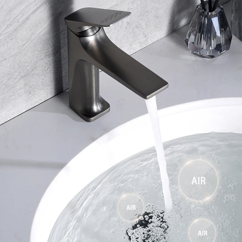 Robinet Lavabo Inox Design Contemporain Durable Salle de Bain – Solvane