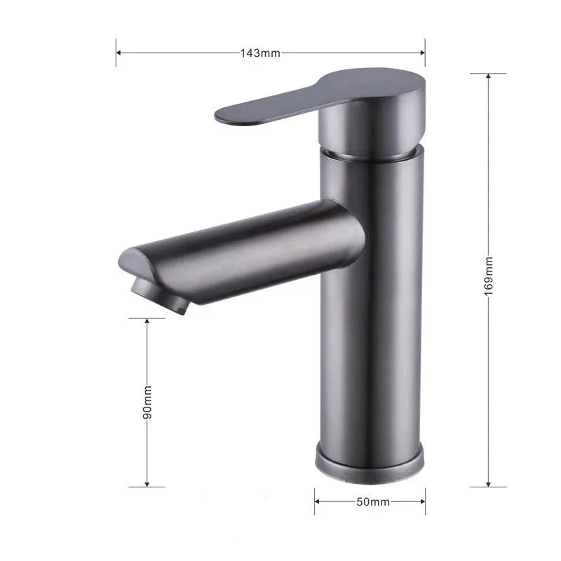 Mitigeur Lavabo Inox Design Moderne Élégant et Durable – Solvane