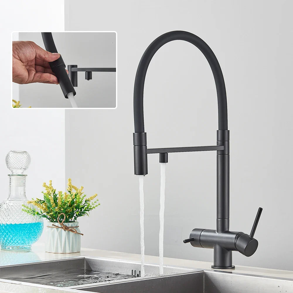 Mitigeur Cuisine 3 Voies Flexible Économie d'Eau Design Moderne – Cuvéa