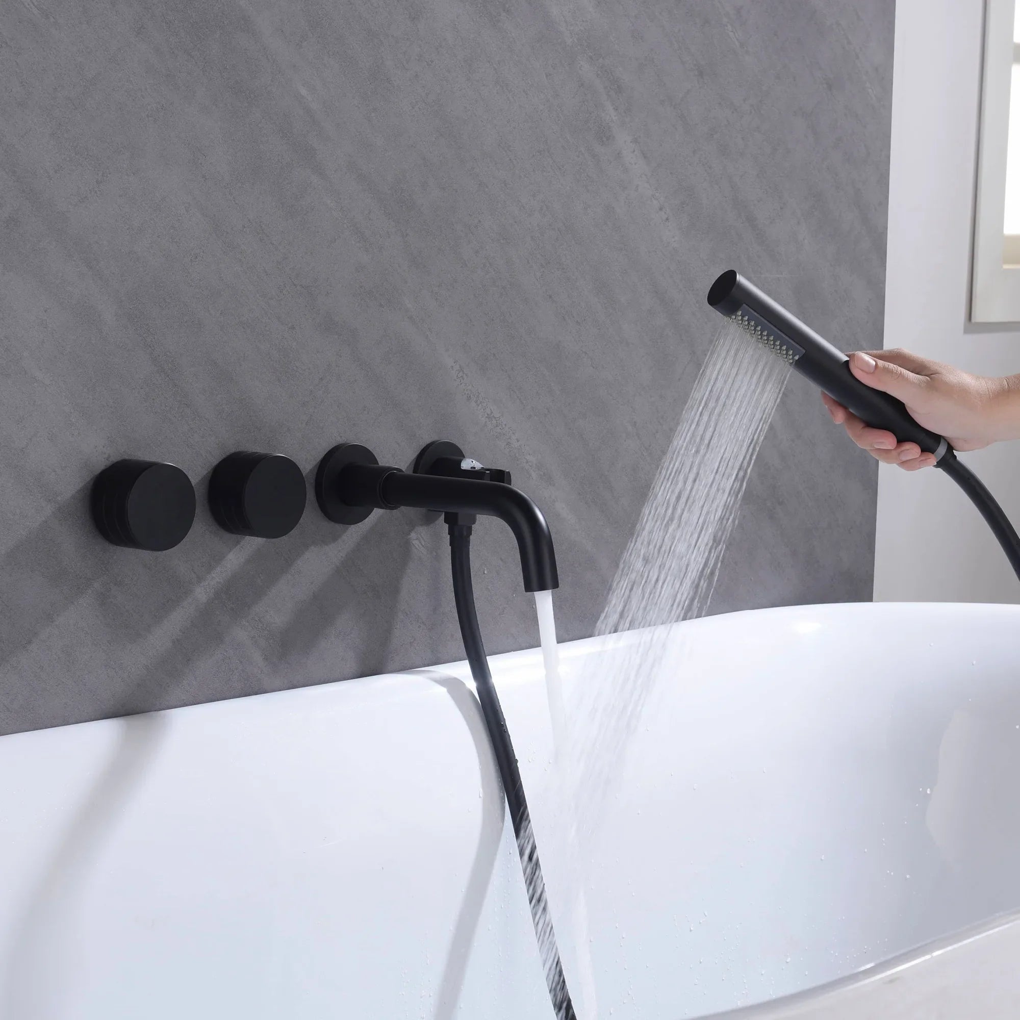 Robinet Baignoire Encastrable Design Minimaliste Mur Épuré – Vertane