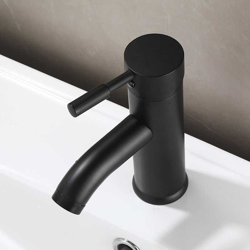 Robinet Vasque Noir Mat Élégance Sobre Anti-Traces – Kaléo