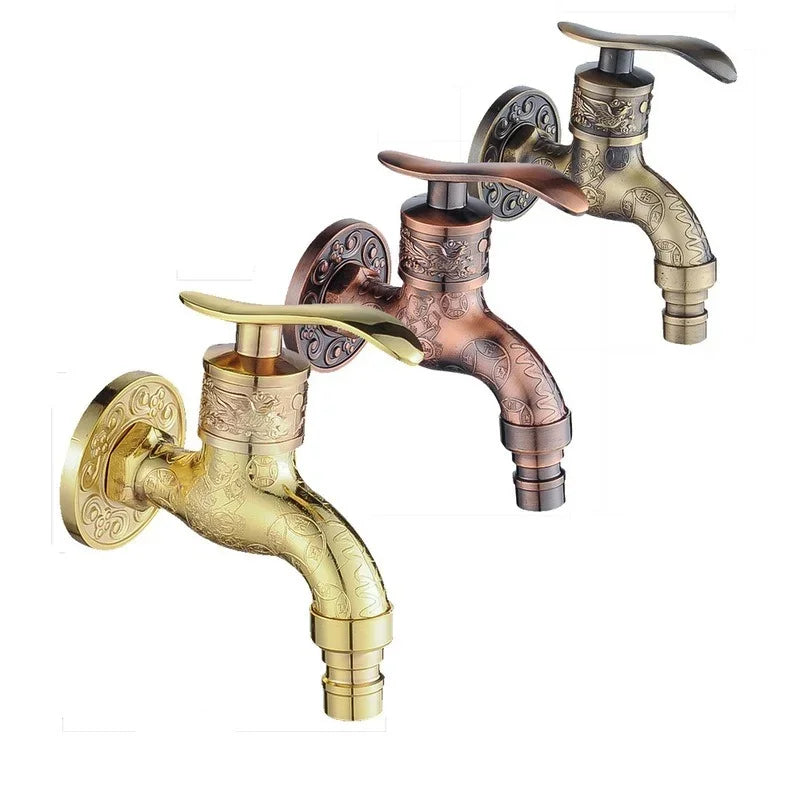 Robinet Extérieur Décoratif Laiton Vintage Charme Authentique – Terravia