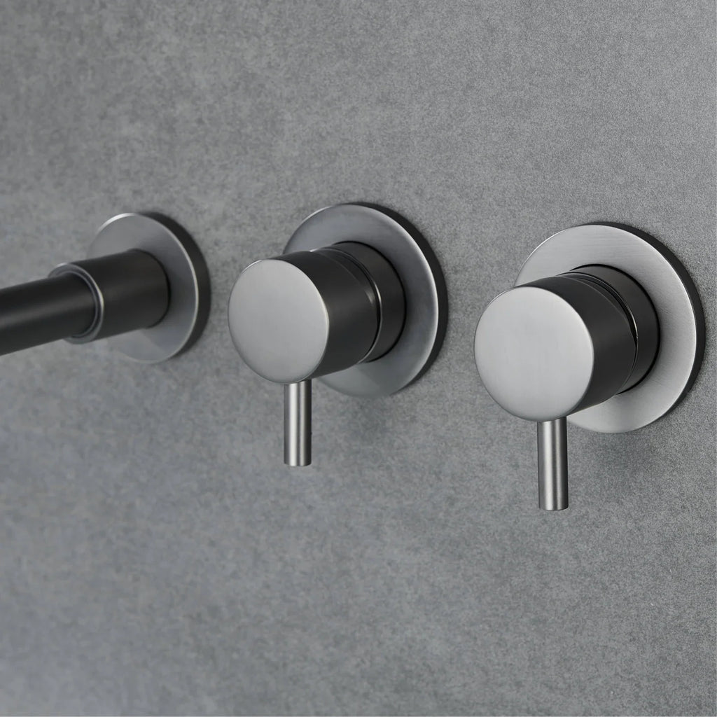 Mélangeur Baignoire Encastrable Laiton Réglage Chaud Froid Fixation Moderne – Vertane