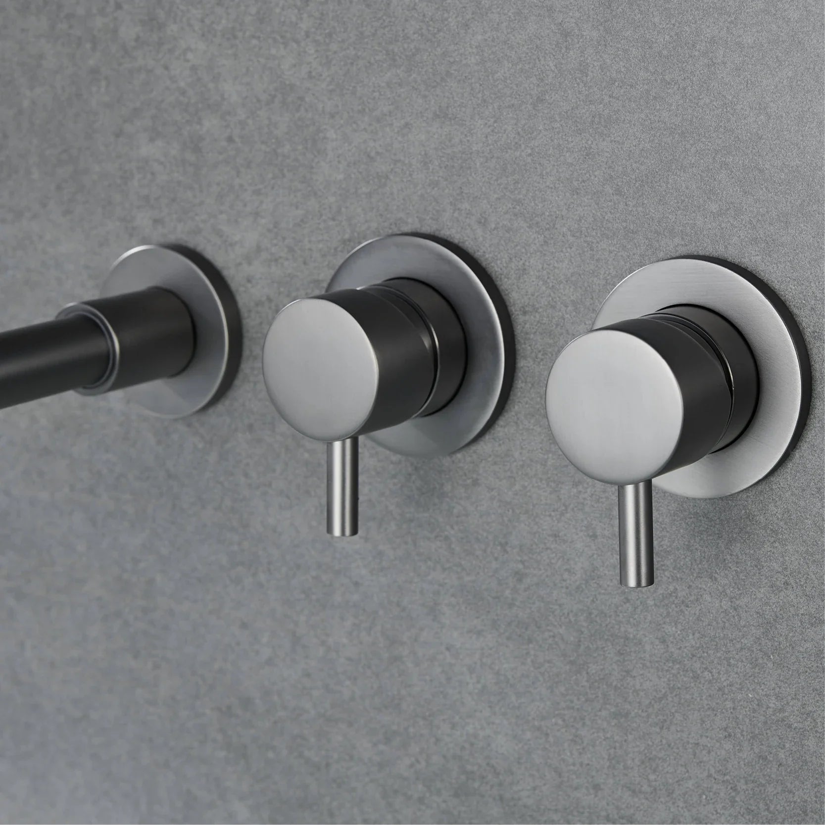 Mélangeur Baignoire Encastrable Laiton Réglage Chaud Froid Fixation Moderne – Vertane