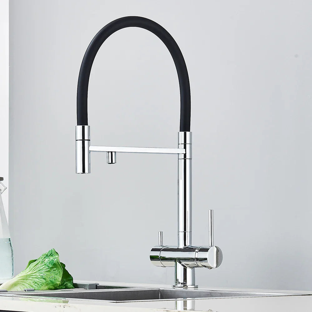 Mitigeur Cuisine 3 Voies Flexible Économie d'Eau Design Moderne – Cuvéa