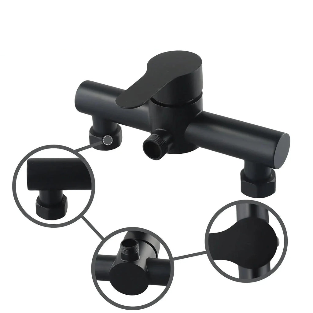 Mitigeur Douche Noir Classique Finition Mate Intemporelle – Zeltha