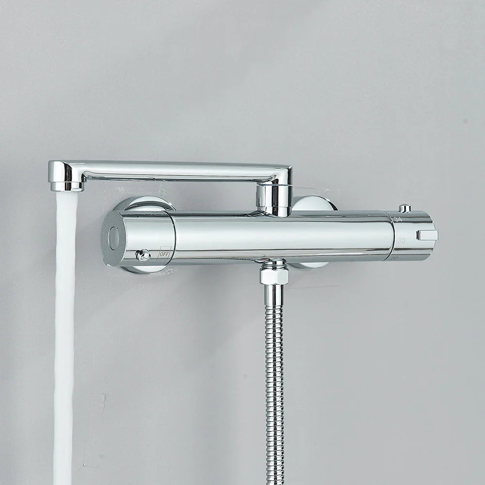 Robinet Thermostatique Douche 2 Voies Contrôle Précis et Sécurité – Thermya
