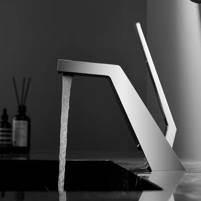 Robinet Lavabo Design Épuré Jet Laminaire Sans Éclaboussure – Solvane