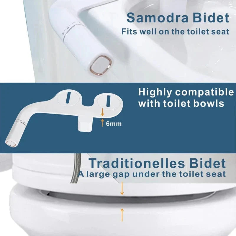 Abattant WC Japonais Lavant Sans Électricité Ultra-Fin Pose Rapide – Nihona