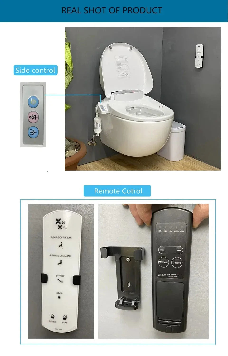 Abattant WC Japonais Électrique Télécommande Siège Chauffé – Kaïro
