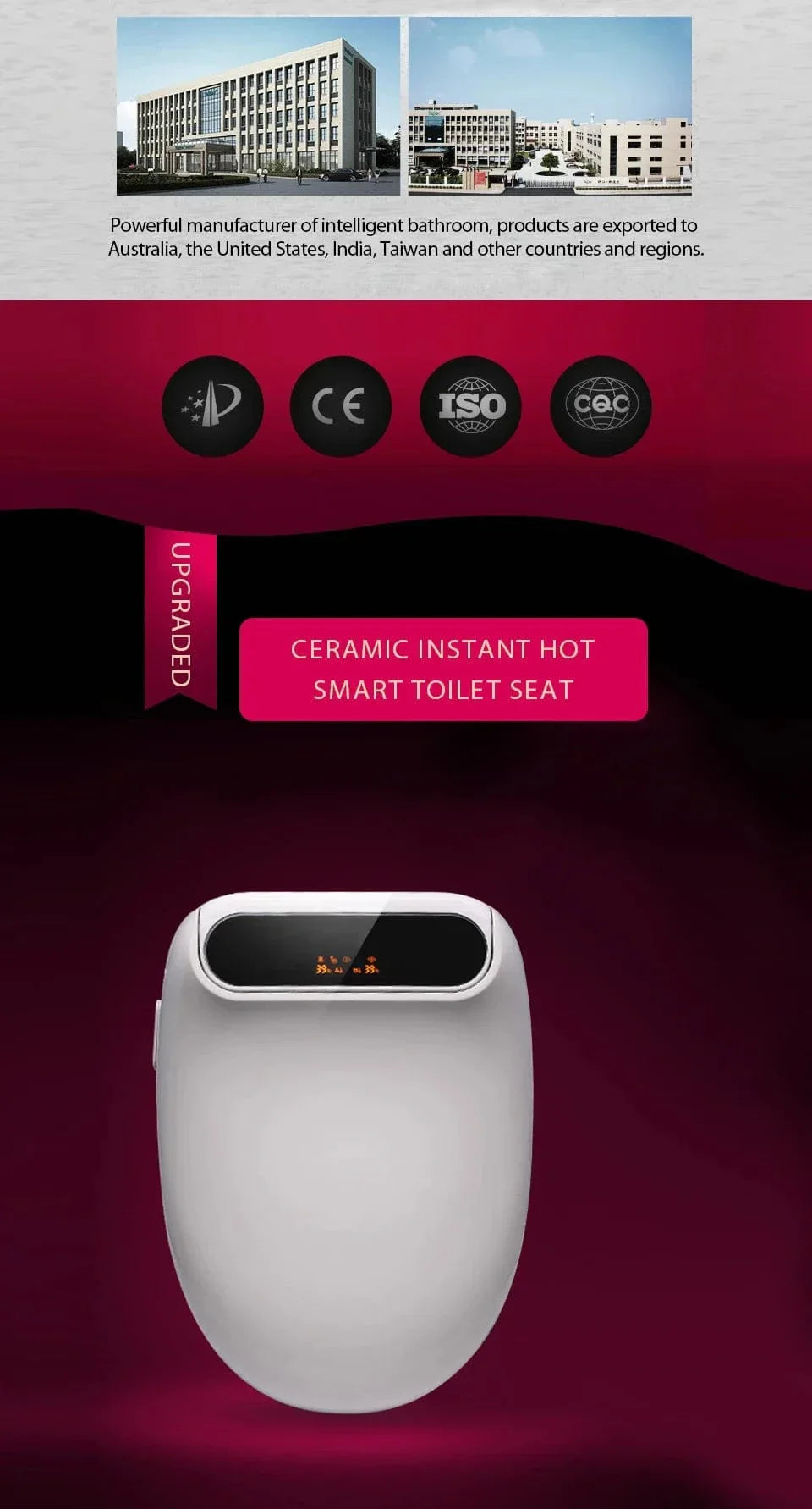 Abattant WC Japonais Électrique Télécommande Siège Chauffé – Kaïro