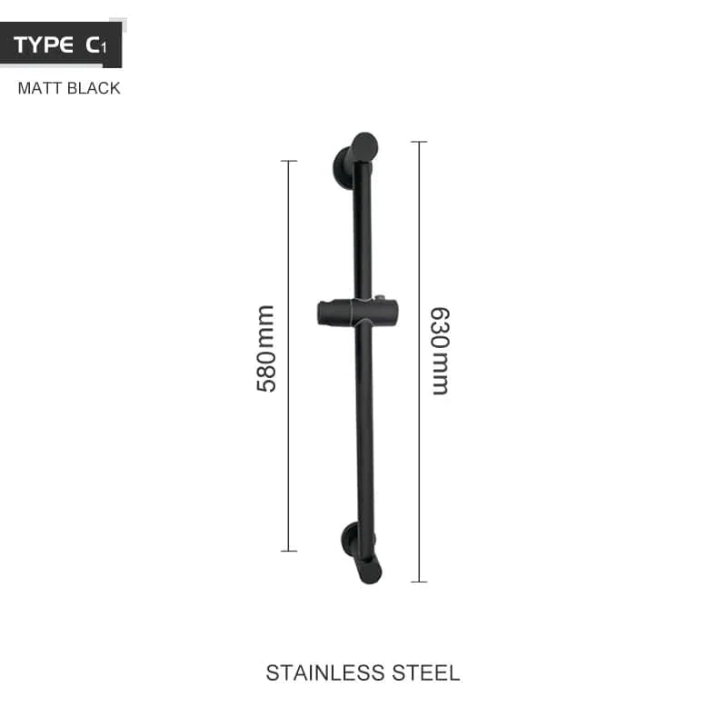 Pommeau de Douche Anticalcaire Noir Chromé Eau Adoucie – Pluvia
