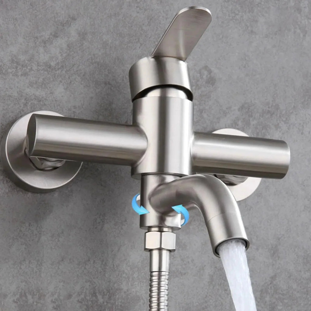 Mitigeur Baignoire Inox Entraxe 150 mm Pose Ajustable 130-170 mm – Vertane
