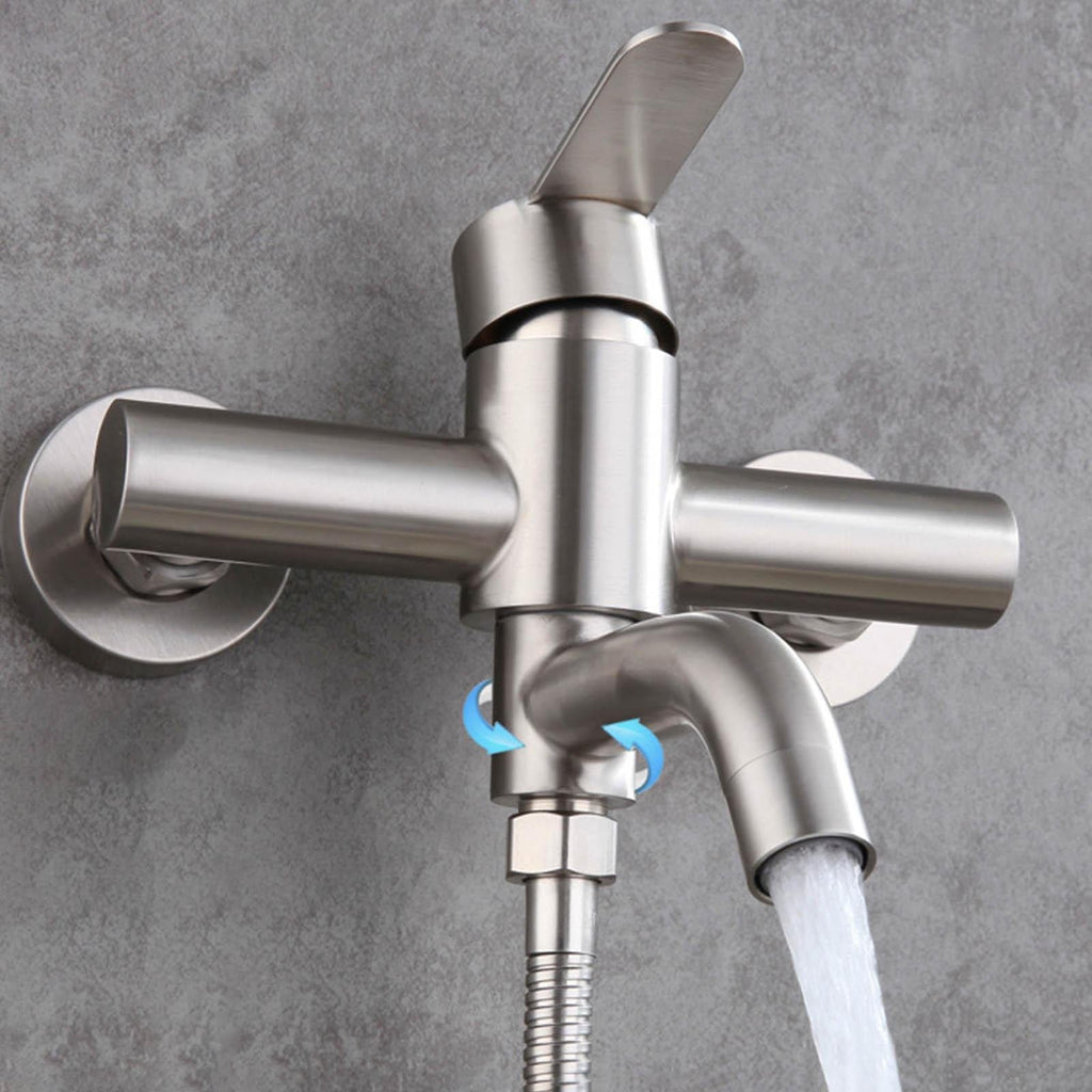 Mitigeur Baignoire Inox Entraxe 150 mm Pose Ajustable 130-170 mm – Vertane