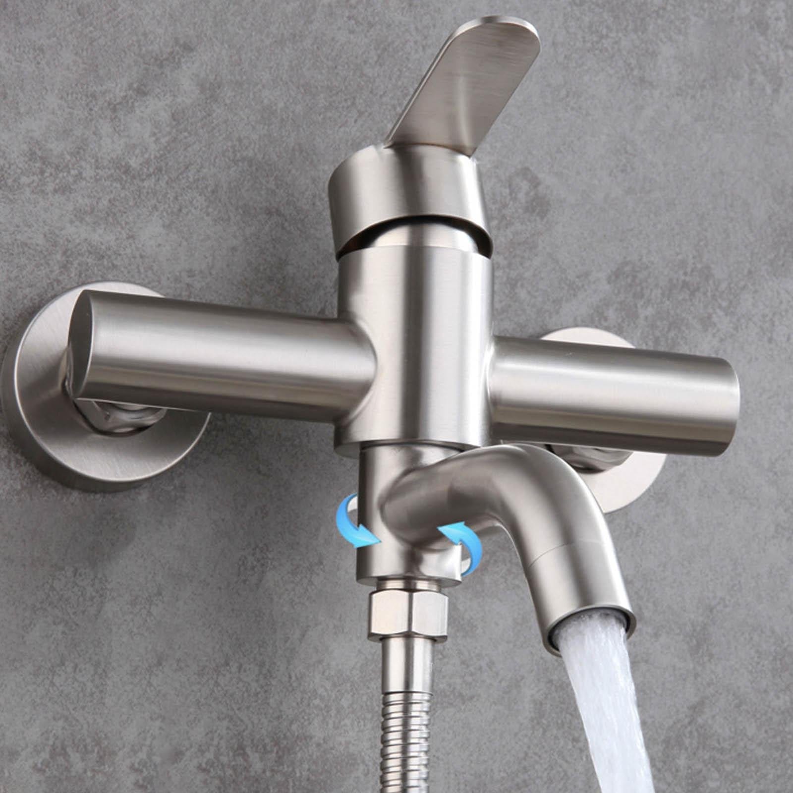Mitigeur Baignoire Inox Entraxe 150 mm Pose Ajustable 130-170 mm – Vertane