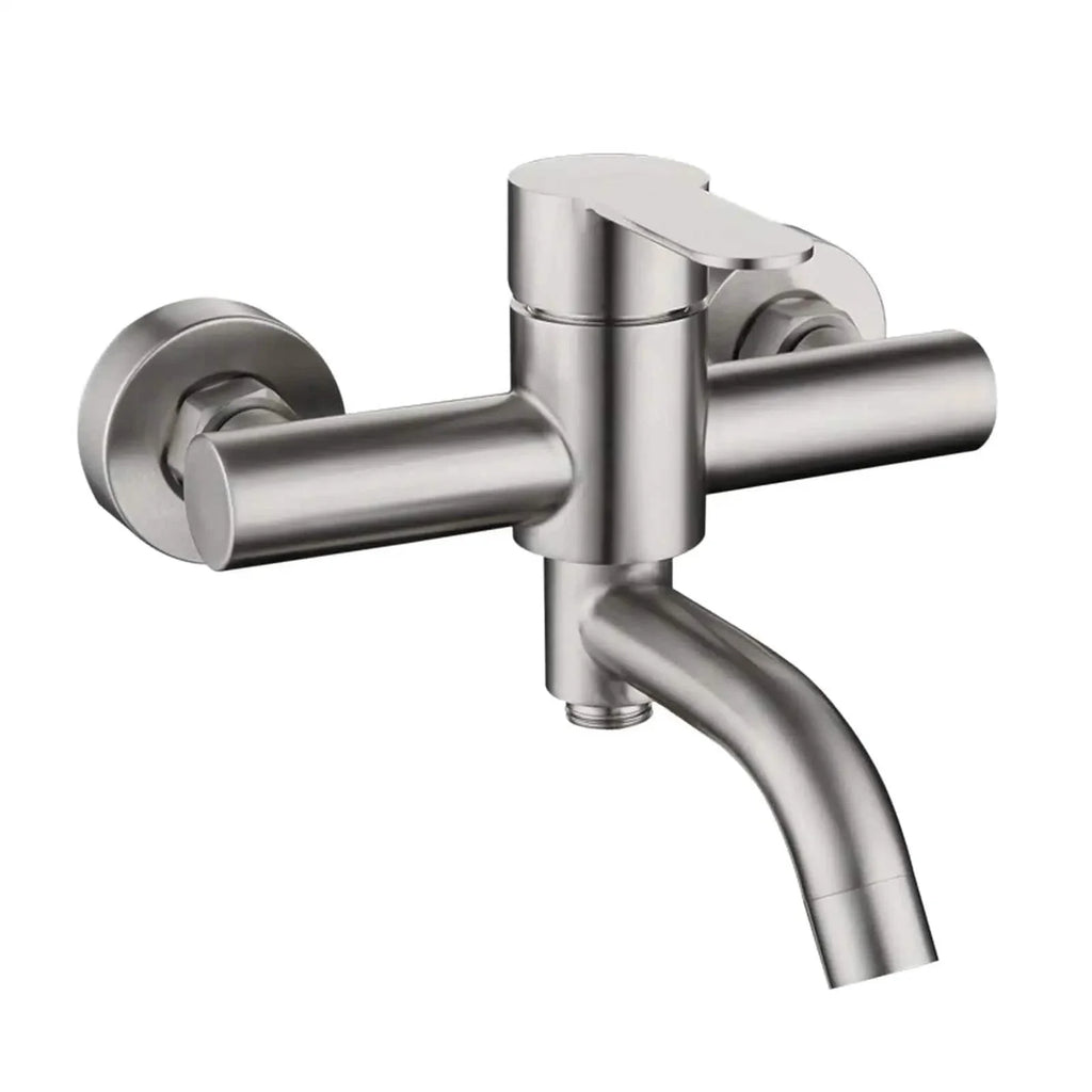 Mitigeur Baignoire Inox Entraxe 150 mm Pose Ajustable 130-170 mm – Vertane