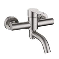 Mitigeur Baignoire Inox Entraxe 150 mm Pose Ajustable 130-170 mm – Vertane