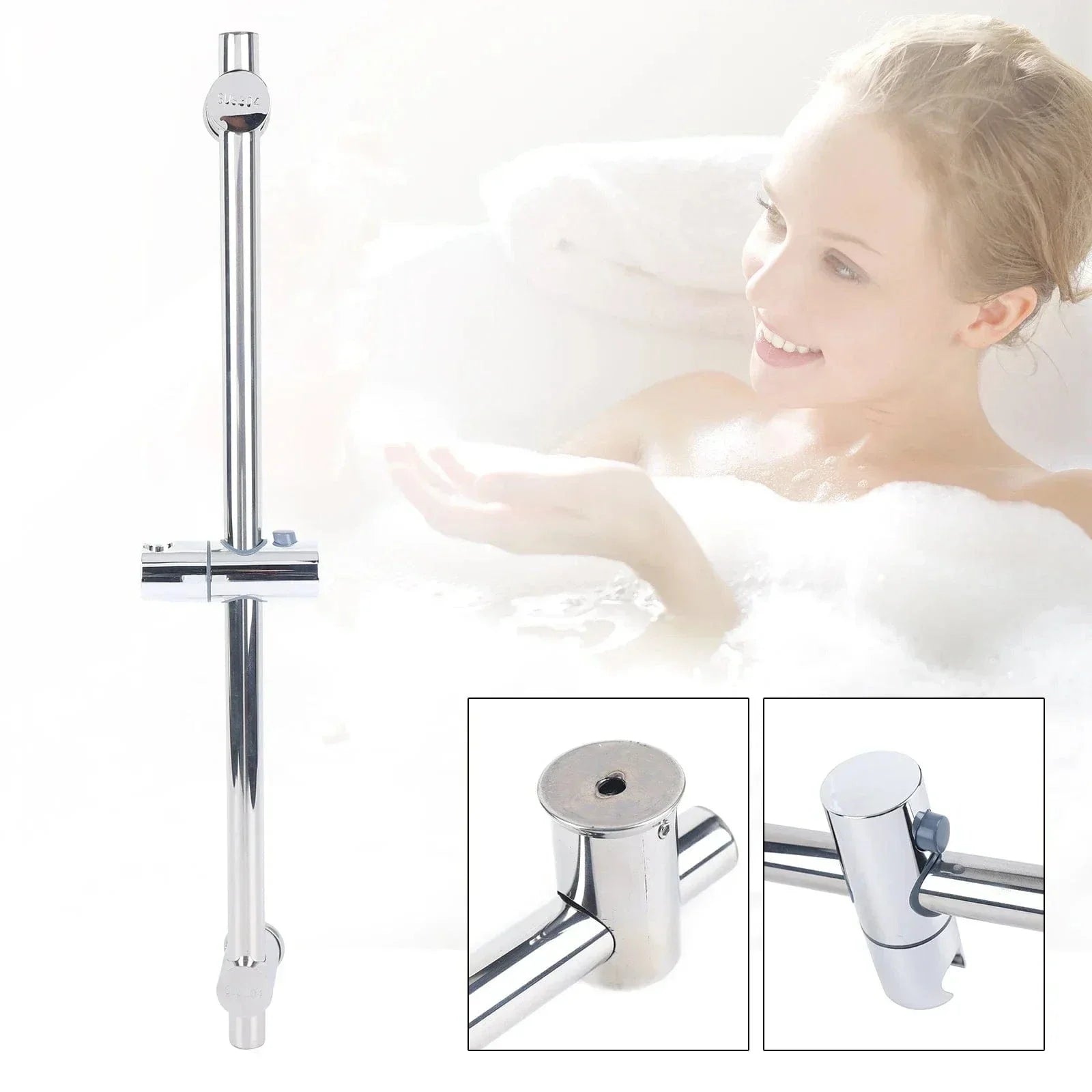 Barre de Douche Inox Hauteur Réglable Anti-Corrosion – Spalys