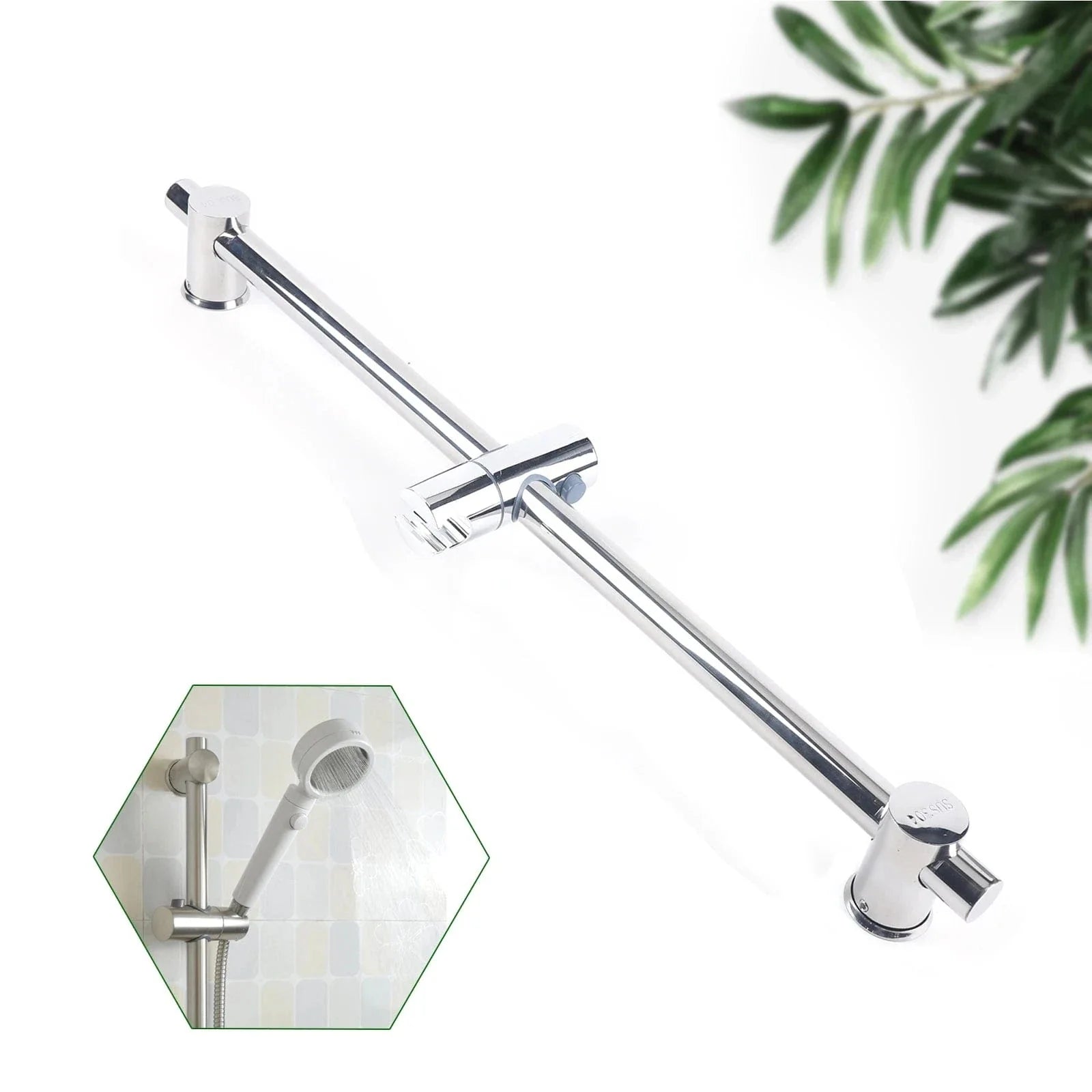 Barre de Douche Inox Hauteur Réglable Anti-Corrosion – Spalys
